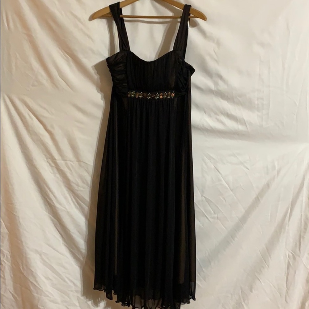 NWOT connected apparel sheer black dress